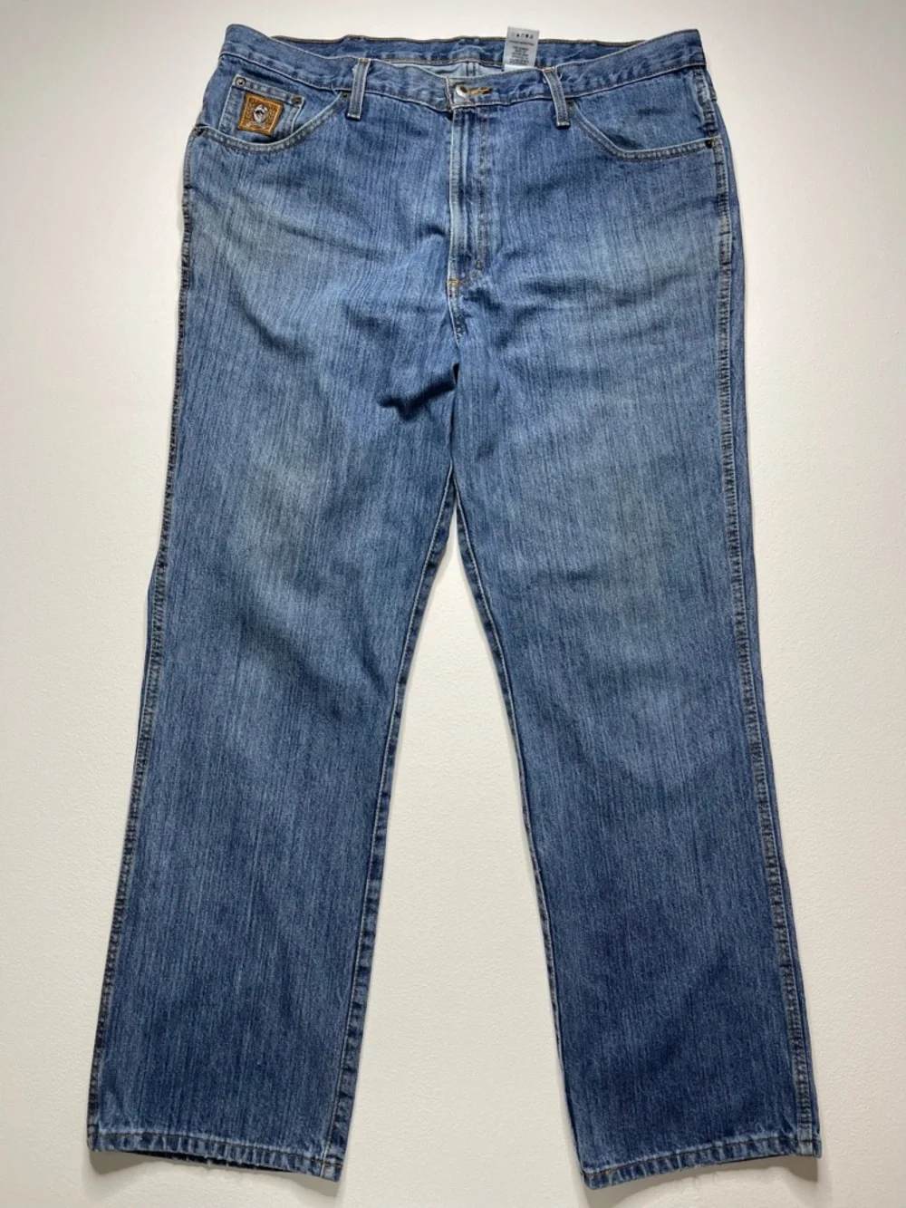 Cinch Bronze Label Slim Fit Dark Stonewash Rigid Denim Jeans 40x32